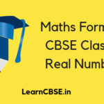 CBSE Class 10 Maths Real Numbers Formulas