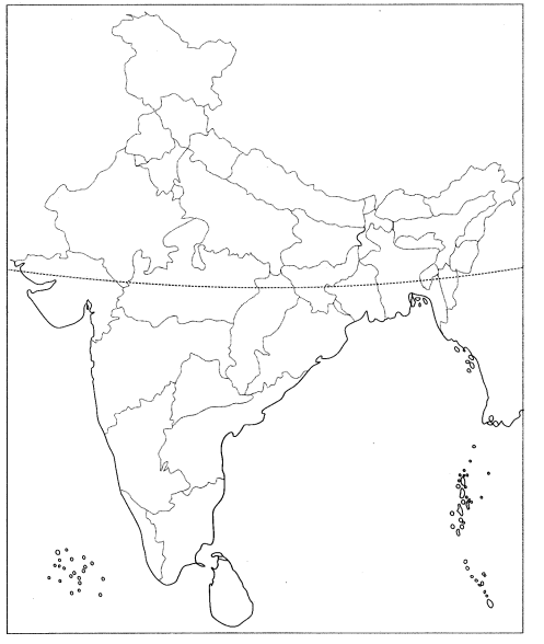 Class 9 Geography Map Work Chapter 4 Climate 1.1