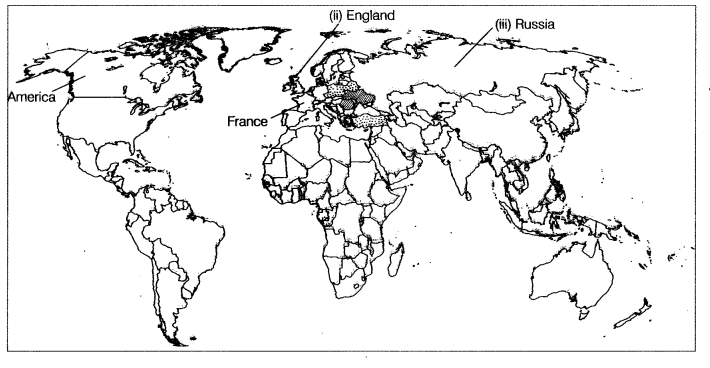 Class 9 History Map Work Chapter 2 Socialism in Europe and the Russian Revolution a2.1