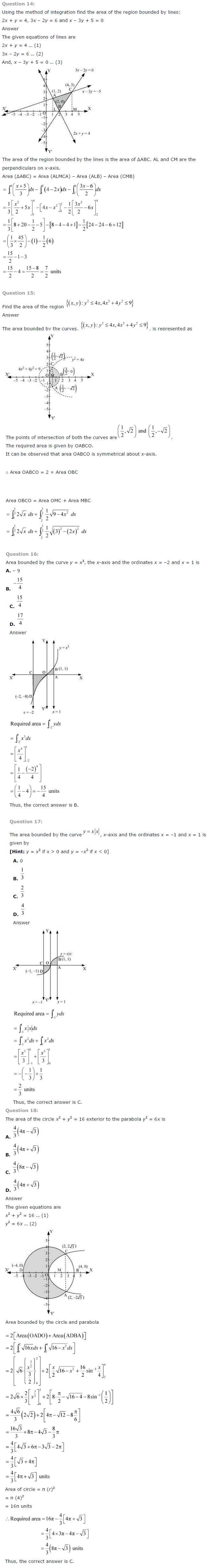 NCERT Solutions for Class 12 Maths Chapter 8 Application of Integrals 7