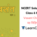 NCERT Solutions for Class 6 Hindi Vasant Chapter 1 वह चिड़िया जो