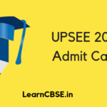 UPSEE 2020 Admit Card