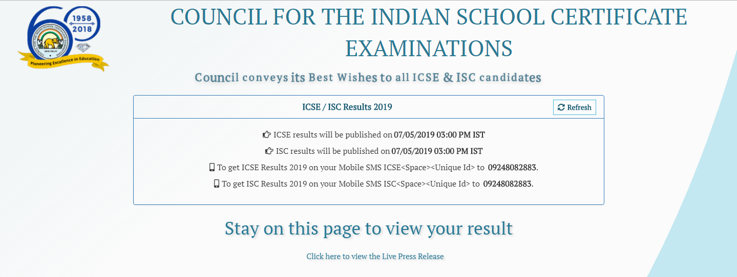 ISC Class 12 Results 2019
