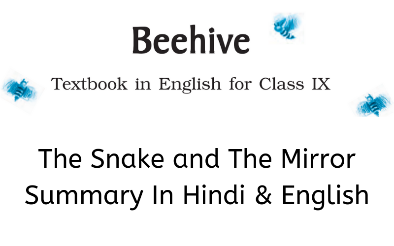 The Snake and The Mirror Summary Class 9 English