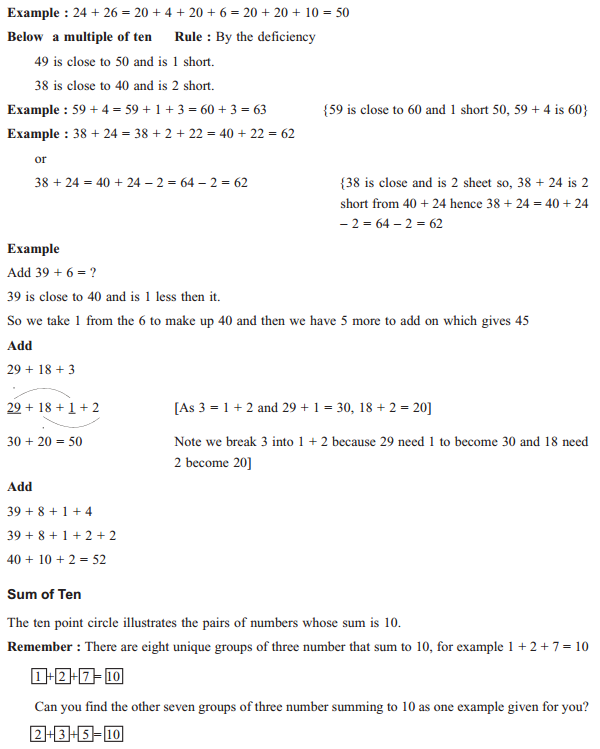 Vedic Maths Addition and Subtraction Tricks 2