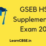 GSEB HSC Supplementary Examination 2019