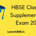 HBSE Class 10 Supplementary Exam 2019
