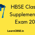 HBSE Class 12 Supplementary Exam 2019