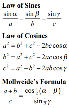 Inverse Trigonometric Function Formulas 3
