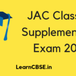 JAC Class 10 Supplementary Exam 2019