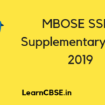 MBOSE SSLC Supplementary Exam 2019