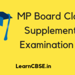 MP Board Class 10 Supplementary Exam 2019