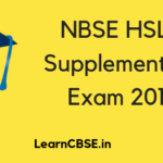 NBSE HSLC Supplementary Exam 2019