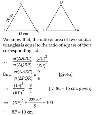 NCERT Exemplar Class 10 Maths Chapter 6 Triangles Ex 6.1 Q11