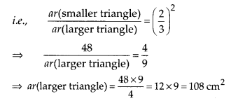 NCERT Exemplar Class 10 Maths Chapter 6 Triangles Ex 6.3 Q10