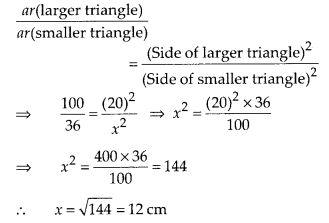 NCERT Exemplar Class 10 Maths Chapter 6 Triangles Ex 6.3 Q12