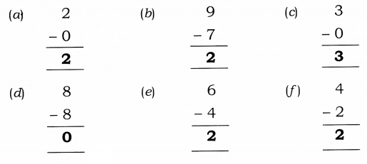 NCERT Solutions for Class 1 Maths Chapter 4 Subtraction Page 61 Q7