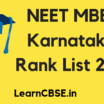 NEET MBBS Karnataka Rank List 2019