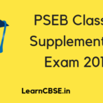 PSEB Class 12 Supplementary Exam 2019