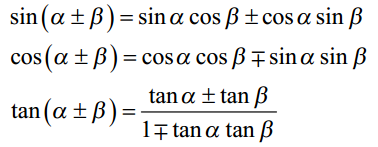 Sum and Difference Trigonometric Formulas