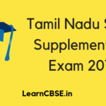Tamil Nadu SSLC Supplementary Exam 2019