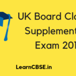 UK Board Class 10 Supplementary Exam 2019