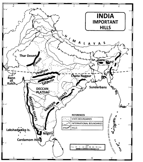 Class-11-Geography-NCERT-Solutions-Chapter-2-Structure-and-Physiography-Map-Skills-Q1.1
