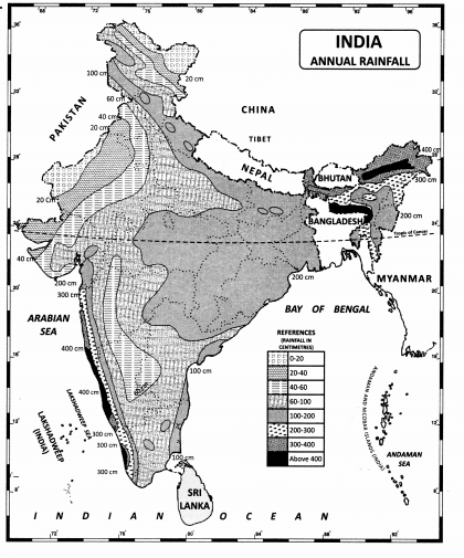 Class 11 Geography NCERT Solutions Chapter 4 Climate Map Skills Q5