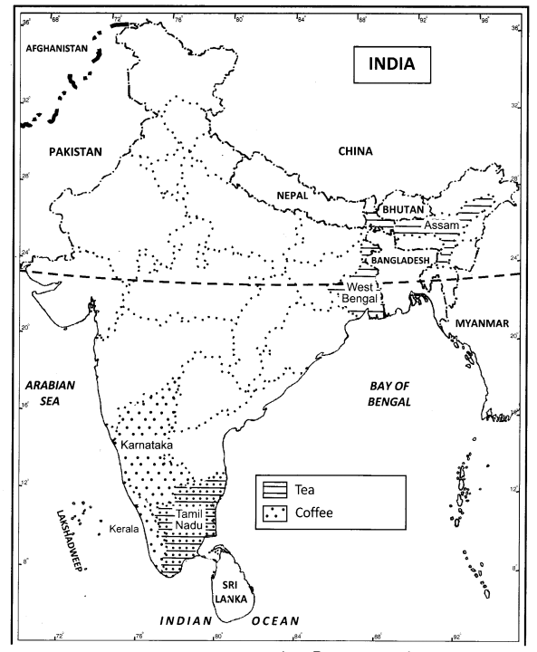 Class 12 Geography NCERT Solutions Chapter 5 Land Resources and Agriculture Map Based Questions Q5