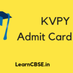 KVPY Admit Card 2019