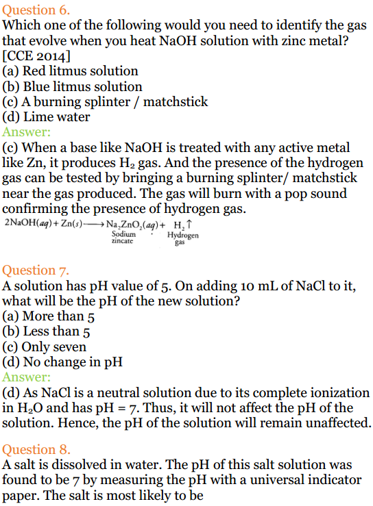 acids, bases and salts