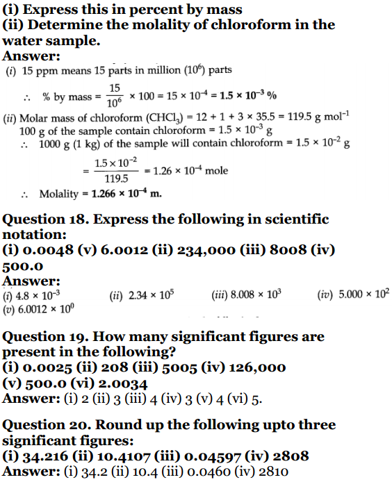 class 11 chemistry chapter 1 case study questions