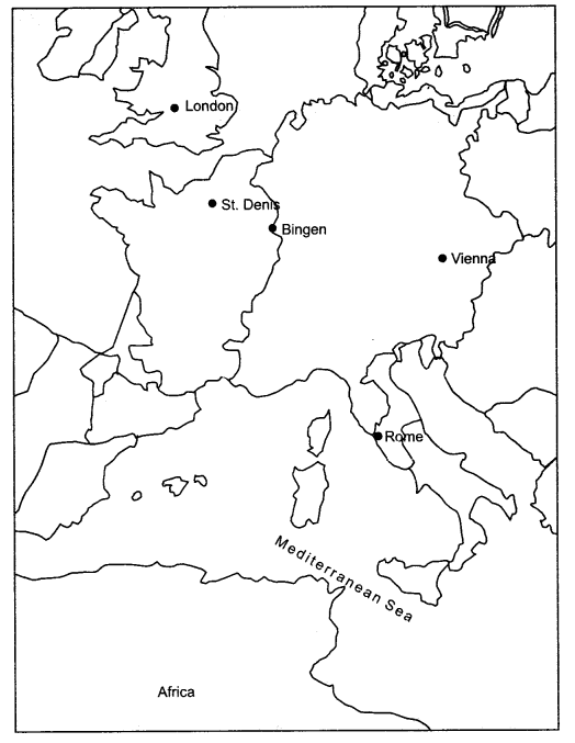 NCERT Solutions for Class 11 History Chapter 6 तीन आदेश मानचित्र कौशल Q1