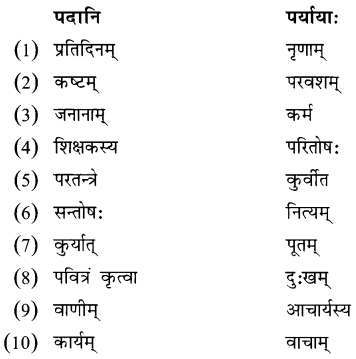 NCERT Solutions for Class 8 Sanskrit Chapter 10 नीतिनवनीतम् Q6