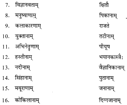 NCERT Solutions for Class 8 Sanskrit Chapter 13 क्षितौ राजते भारतस्वर्णभूमिः Q6.3