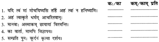 NCERT Solutions for Class 8 Sanskrit Chapter 5 कण्टकेनैव कण्टकम् Q2