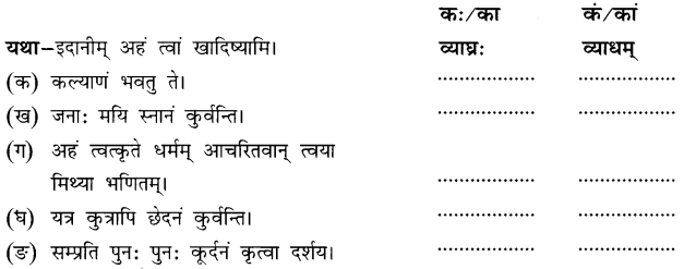 NCERT Solutions for Class 8 Sanskrit Chapter 5 कण्टकेनैव कण्टकम् Q3
