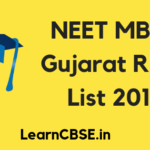 NEET MBBS Gujarat Rank List 2019