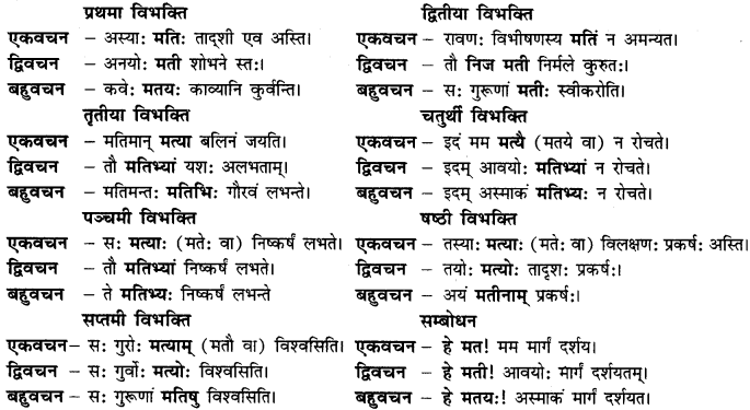 CBSE Class 11 Sanskrit शब्दरूपाणि 18