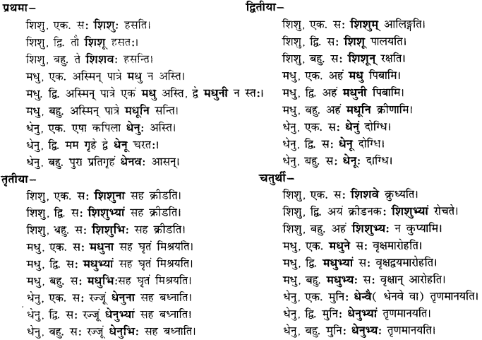 CBSE Class 11 Sanskrit शब्दरूपाणि 24