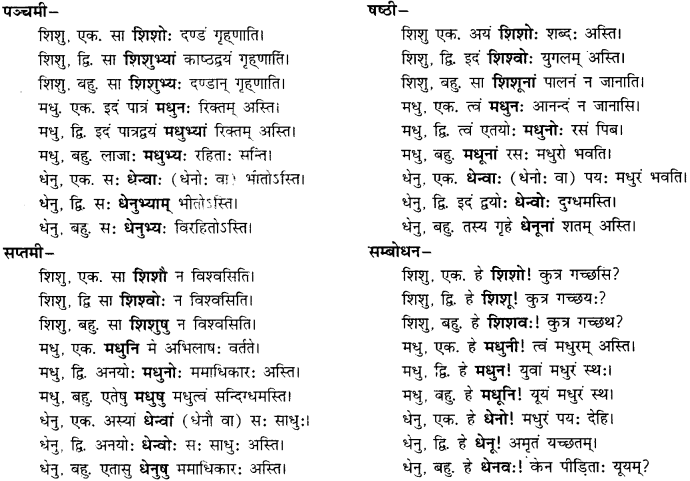 CBSE Class 11 Sanskrit शब्दरूपाणि 25