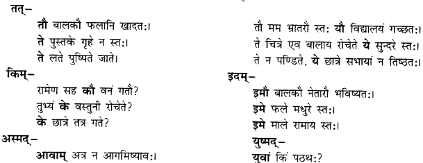 CBSE Class 11 Sanskrit शब्दरूपाणि 72
