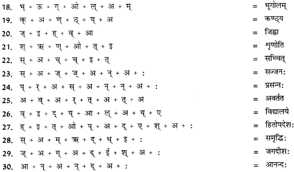 CBSE Class 11 Sanskrit वर्तनी 7