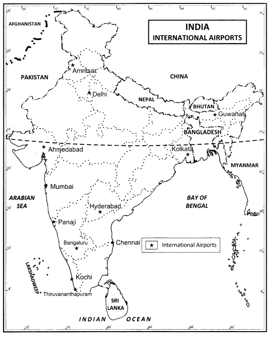 Class 12 Geography NCERT Solutions Chapter 11 International Trade Map Based Questions Q2