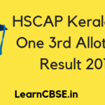 HSCAP Kerala Plus One 3rd Allotment Result 2019