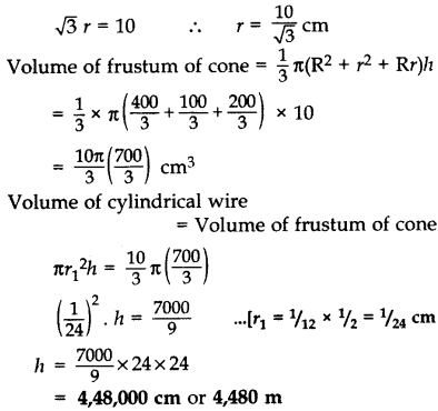 Important Questions for Class 10 Maths Chapter 13 Surface Areas and Volumes 26
