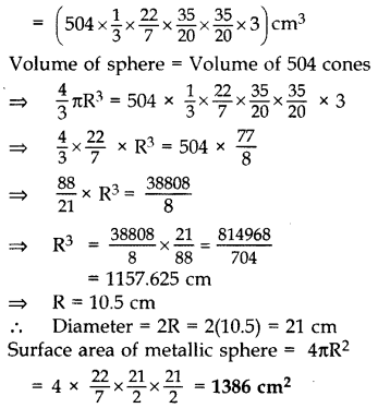 Important Questions for Class 10 Maths Chapter 13 Surface Areas and Volumes 47