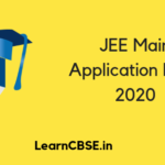 JEE Main Application Form 2020