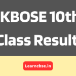 JKBOSE 10th Class