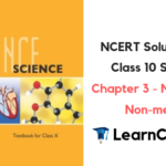 NCERT Solutions for Class 10 Science Chapter 3 Metals and Non-metals